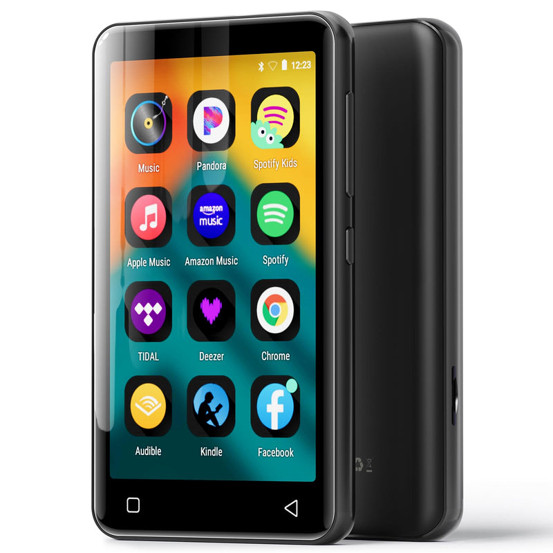 [AUSTRALIA] - innioasis 80GB MP3 Player with Bluetooth and WiFi, MP3 Player for Kids with Spotify, Spotify Kids, Pandora, Audible, 4.0" Touch Screen Music Player with Parental Controls, Up to 1TB (Black+ Grey) 
