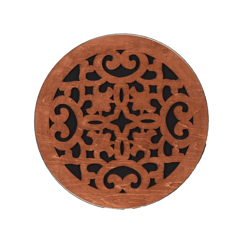 8-inch/12-inch Ocean Drum Ethnic Percussion Instrument Onomatopoeic Music Portable Hand Drum Instrument Sound Therapy Relaxing Water Sound Birch Wooden Drum for Performance Accompaniment