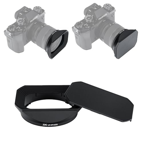 JJC Metal Square Lens Hood for Fujifilm XF 16-50mm f/2.8-4.8 R LM WR Lens For Fuji XF 16-50mm f/2.8-4.8 R LM WR Lens