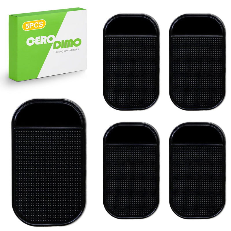 [AUSTRALIA] - 5 Pcs Car Dashboard Sticky Mat, Non-Slip Gel Dashboard Pad Multi-Functional Reusable Dashboard Mat 