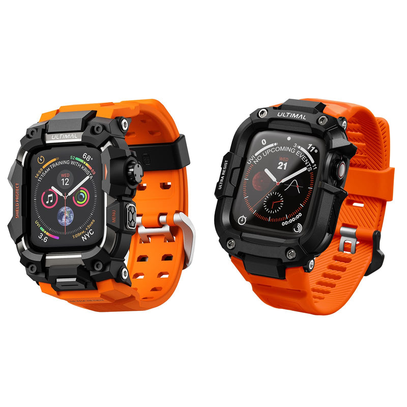 ULTIMAL Rugged Case with Band for Apple Watch 44mm,for Apple Watch Series SE/SE 2nd Generation/6/5/4,