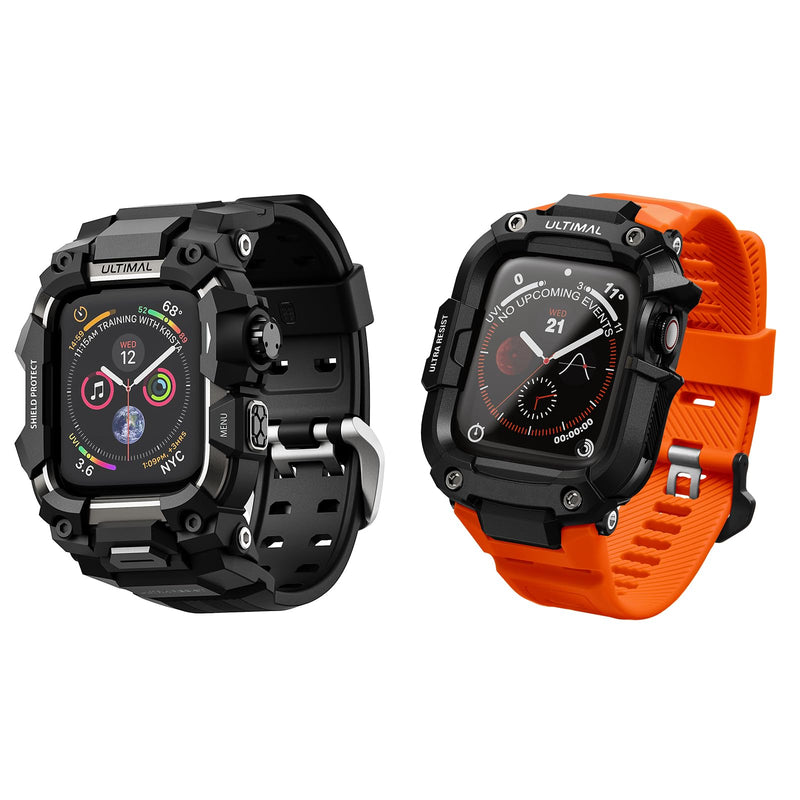 ULTIMAL Rugged Case with Band for Apple Watch 44mm,for Apple Watch Series SE/SE 2nd Generation/6/5/4