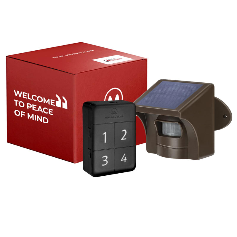 [AUSTRALIA] - eMACROS Safeguard Wireless Driveway Alarm with SST PIR Technology - 1/2 Mile Range, Weatherproof Motion Sensor, Rechargeable Receiver with 7-Day Backup Power & 38 Chimes, 2024 New Upgraded HS0061R1S 