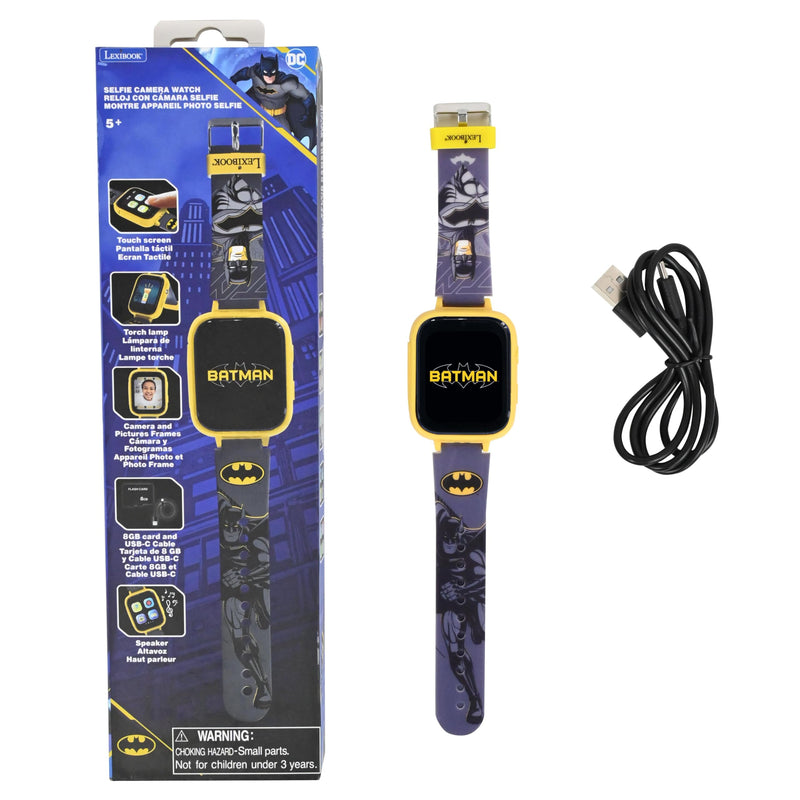 LEXiBOOK, Batman Camera Watch DMW070BAT | HD touch screen, camera, MP3, speaker, pedometer, 5 games