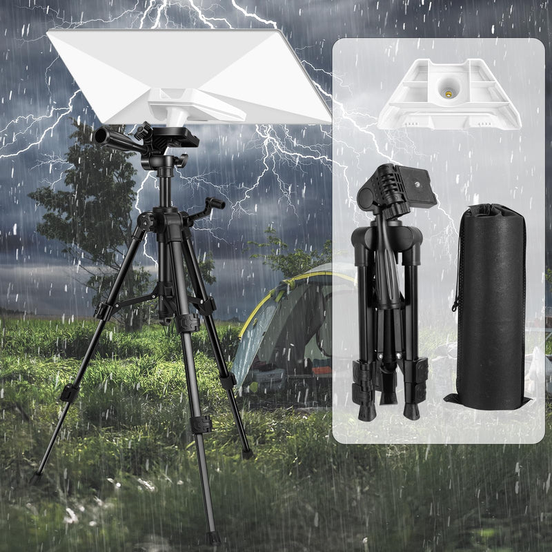 Tripod for Starlink Mini, Tripod Mount with Adapter for Starlink Mini 1/4”Srew, Portable Satellite Mounting Kit for Starlink Mini Accessories, Adjustable Tripod and Adapter Kit for Starlink Gen 4(V4)