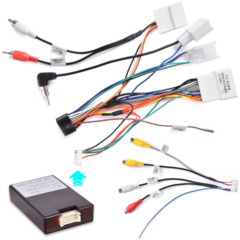 NHOPEEW Car Radio Harness Adapter for Toyota Car Models - 16 Pin Radio Harness Adapter Compatible with Toyota Camry Corolla RAV4 Pruis Venza Tacoma Highlander Tundra Sienna and for Lexus + Canbus