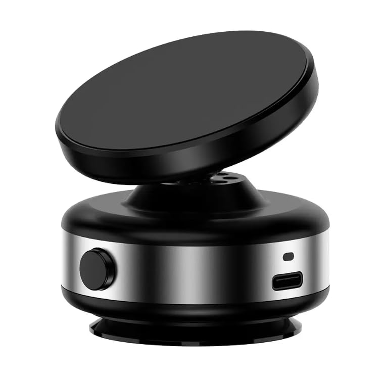 Multipurpose Magnetic Suction Vaccum Cell Phone Holder Mount Car Home Outdoors 360°Rotation N52 Strong Magnet Handsfree Automobile Dashboard Window Smartphone Flat Device Compatible