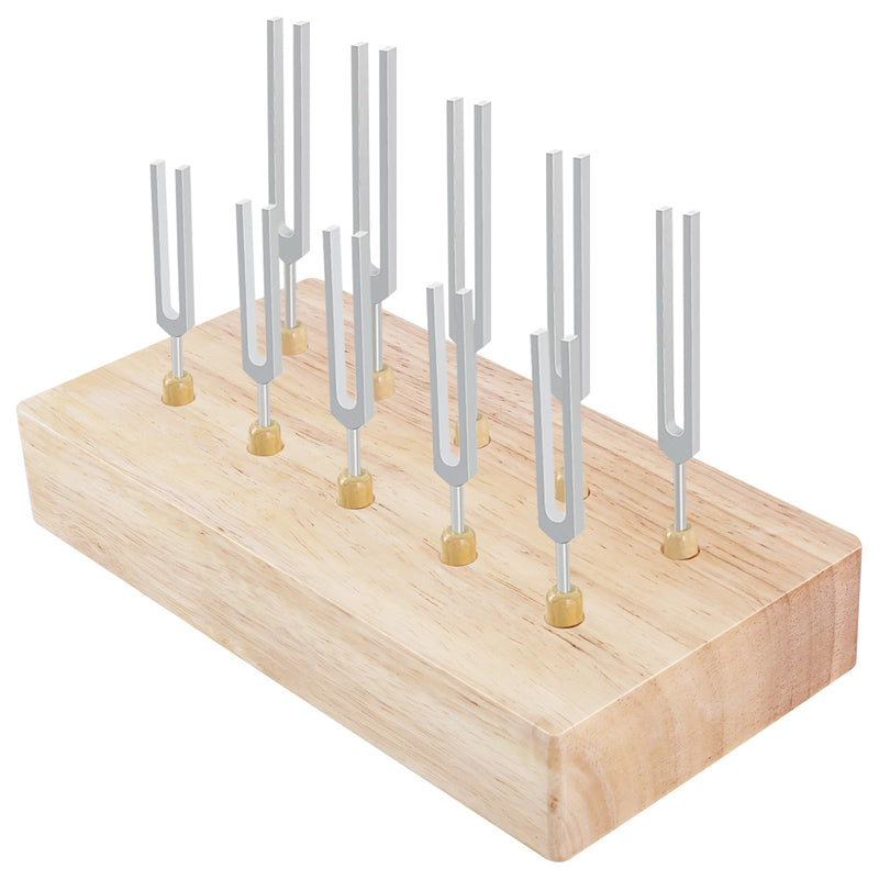 [AUSTRALIA] - Wooden Tuning Fork Holder - Holds Up to 10 Tuning Forks for Convenient Storage 