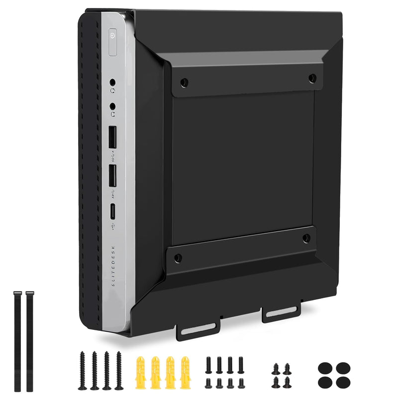 Mini PC VESA Mount Compatible with HP Desktop Mini, HPProDeskMini,EliteDeskMini, Wall VESA and Under Desk Mount for HPPro Mini 260 400,HPProDesk 400 405 600,HPEliteDesk 705 800 805 and More,1 Pack 1