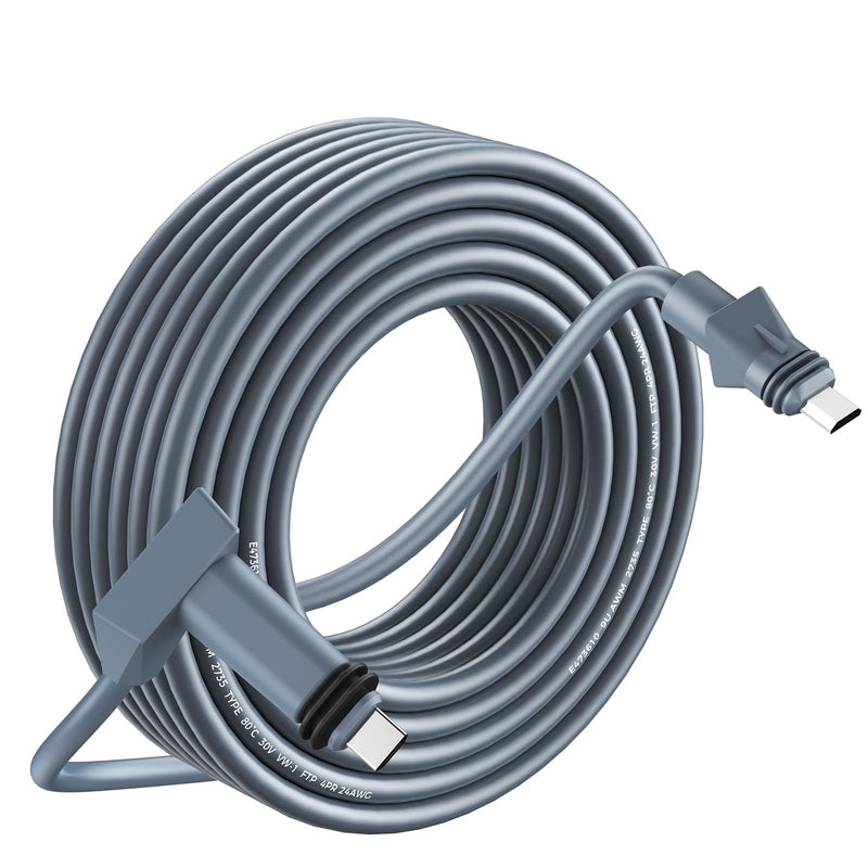 Starlink Router Cable 16.4FT CMX CMR Rated 26AWG 1200Mbps Extension Replacement Starlink Cable for Starlink Rectangular Satellite V2 Starlink Actuated Gen 2 Router,Starlink Power Supply Cable(5M)