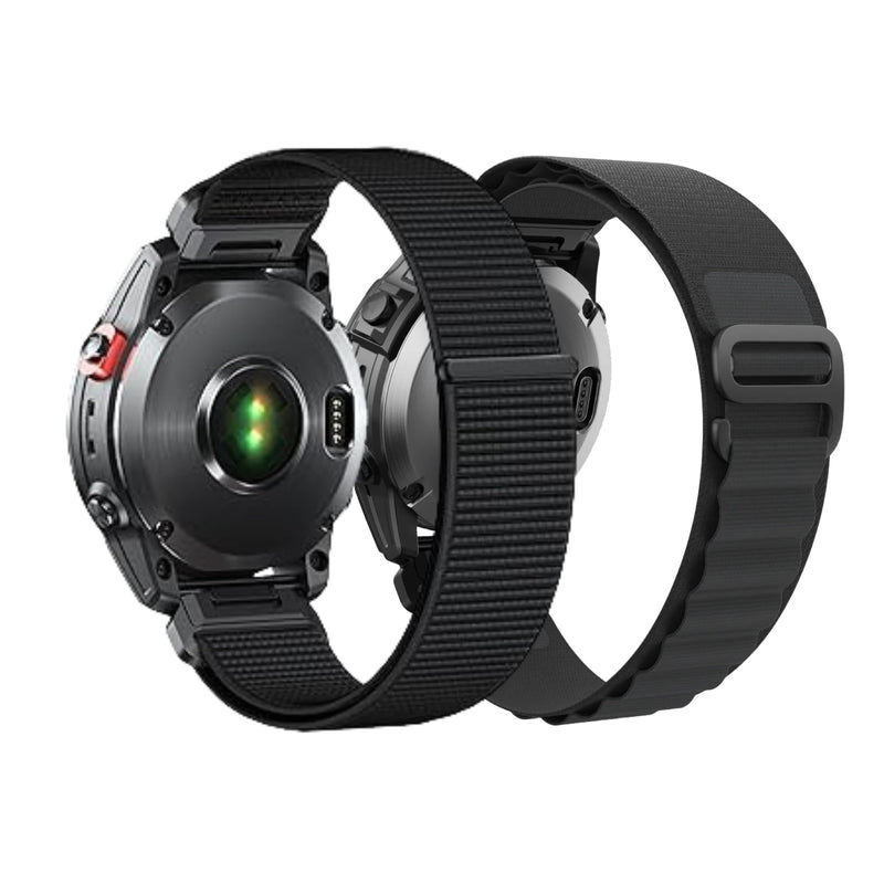 2 Pack 20mm Watch Band for Garmin (Black and Black, 20mm, 2 Pack)