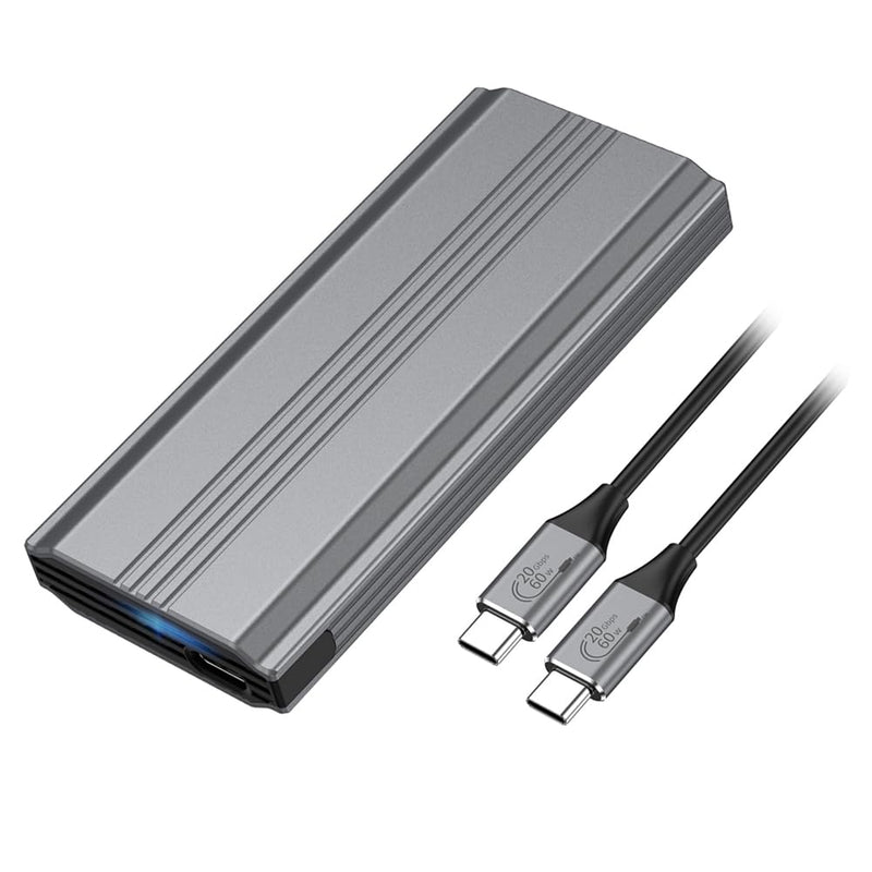 Xiwai 20Gbps USB Adapter Reader Case Type-C USB3.2 USB4 to M-Key M.2 NGFF NVME SATA SSD PCBA Enclosure 2280/2242/2260mm RTL9220 20Gbps NVME
