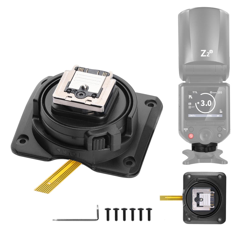 [AUSTRALIA] - NEEWER Z2-S Hot Shoe Replacement, for Z2-S/Z2Pro-S/Z2II-S Round Head Flash Compatible with Sony Camera, Speedlite Hot Shoe Adapter Repair Part with Upgraded Metal Contact Interface 