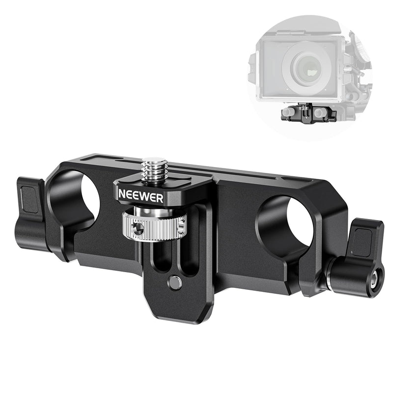 [AUSTRALIA] - NEEWER Matte Box Support, LWS 15mm Dual Rod Clamps with 1/4" Screw & 0.9"/22mm Vertical Adjustment, Compatible with SmallRig NEEWER Mini Matte Boxes, PG013 