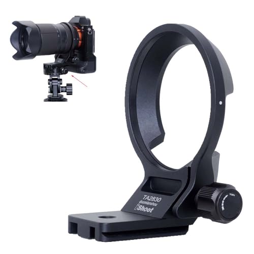iShoot Lens Collar Tripod Mount Ring Compatible with Tamron 28-300mm F4-7.1 Di III VC VXD A074 E-Mount, Support Holder Bracket Quick Release Plate Compatible with Arca-Swiss Fit Clamp and Stabilizer