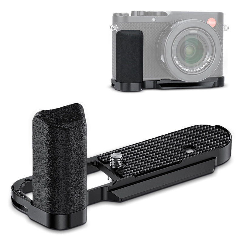 [AUSTRALIA] - D-LUX8 Handgrip, L-Shape Bracket Handle for Leica D-LUX8 D-LUX 8 Camera, with Built-in Arca Quick Release Plate & Battery Compartment Opening, DLUX8 Hand Grip Holder Anti-Slip Microfiber Pads Design 