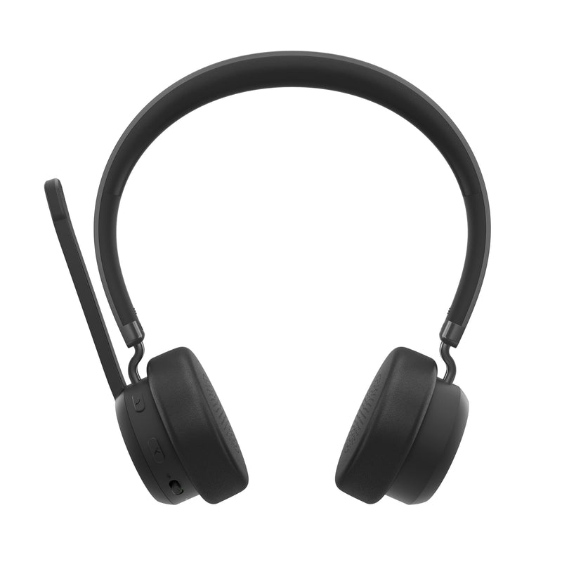 Lenovo Wireless Stereo Headset, Noise Cancelling Mic, Bluetooth 5.3 Multipoint, 31-Hour Talk & 60-Hour Playback, Lightweight 138g, Replaceable Earcups Over-Ear Comfort, Gaming, Office, & PC Use | Bluetooth headset with noise cancellation and 31-hour ta...