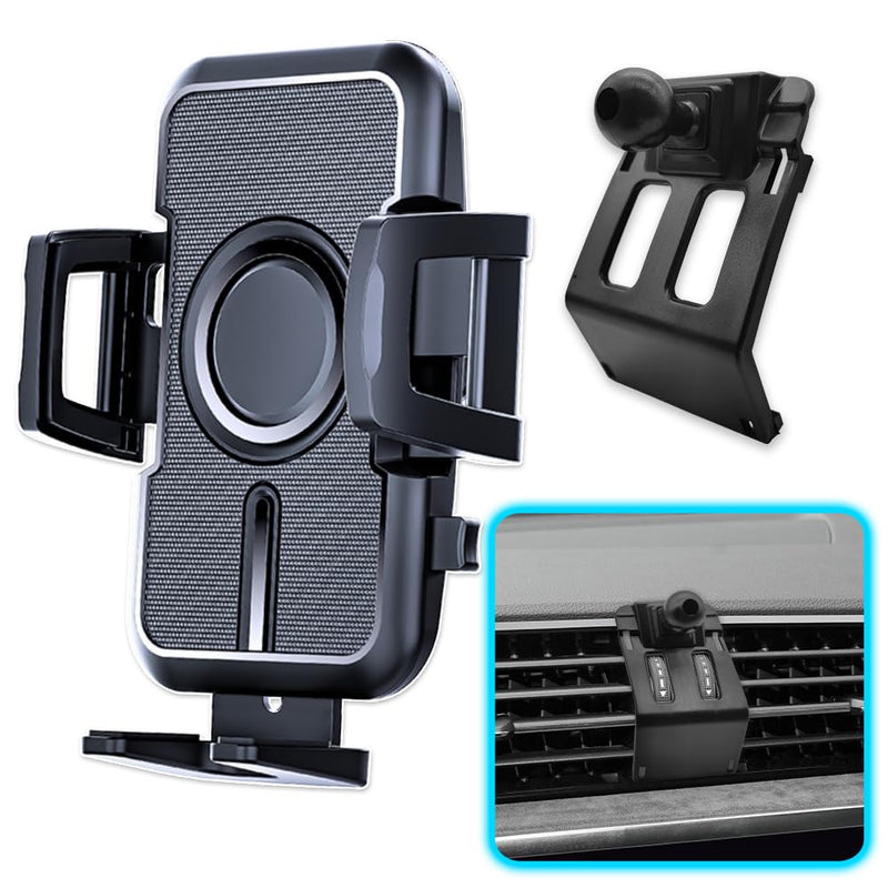 WAAPAK Car Phone Holder Mount 2012-2025 Audi Q3 Auto Accessories Interior Decoration Smartphone Thick Case Cradles Navigation Bracket iPhone (Audi-Q3-19-25) Q3-19-25