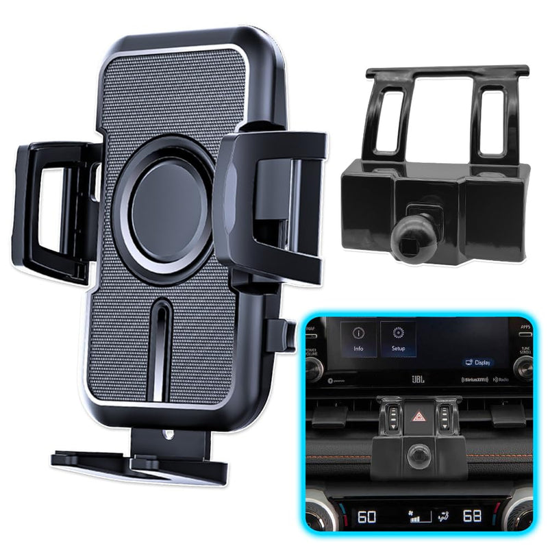 WAAPAK Car Phone Holder Mount 2019-2025 Toyota RAV4 Auto Accessories Interior Decoration Smartphone Thick Case Cradles Navigation Bracket iPhone