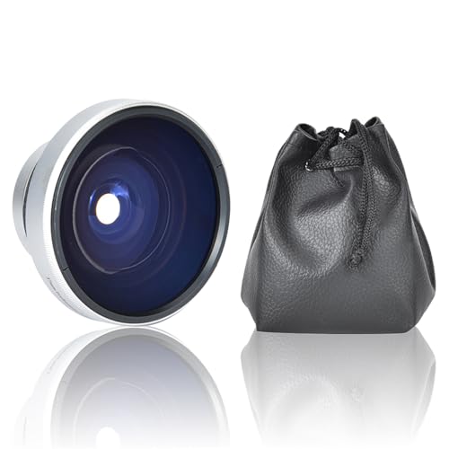 37mm Fish Eye Lens 0.25X Super Wide, Additional Lens for Camera with Macro