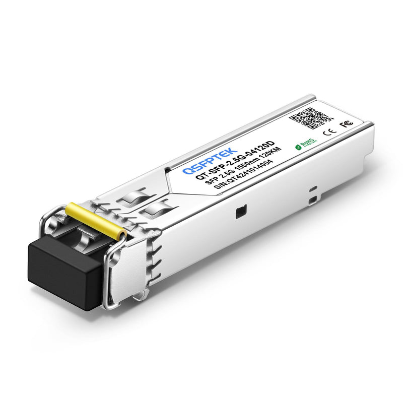 2.5Gbase-ZX+ SFP Module, Gigabit Fiber Ethernet Transceiver, SFP 2.5G 1550nm 120KM for Cisco, Fortinet, Ubiquiti UniFi,Mikrotik, Meraki 2.5G-ZR+
