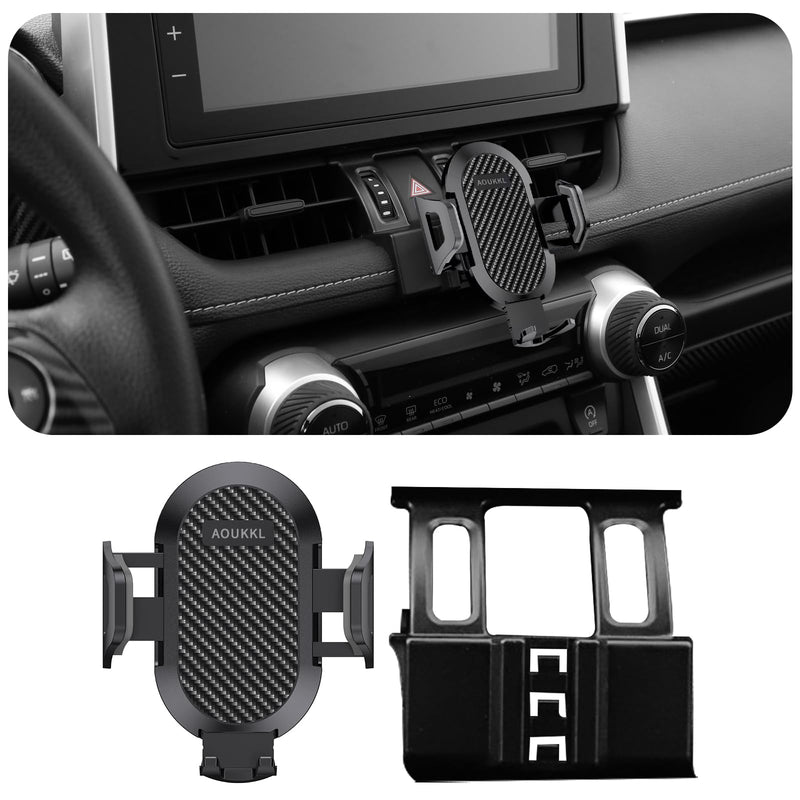 Car Phone Holder Fits for Toyota RAV4 2019-2025 Accessories,Thick Cases Friendly,Cell Phone Mount for 4.7-7 in Phones,360 Degree Rotation,Easy to Install