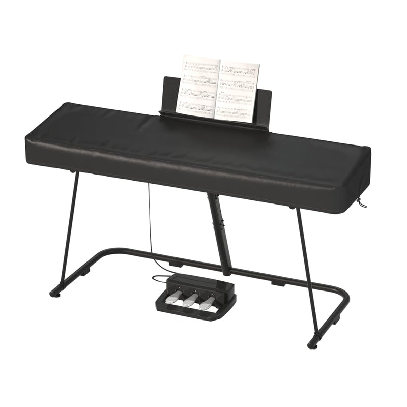 61/88 Keys Electric Piano Keyboard Dust Cover - Waterproof, Dustproof, Scratch-Resistant, Adjustable Fit, Machine Washable - 51.2"(L) x 14"(W) x 5"/4"(H) 88keys-black
