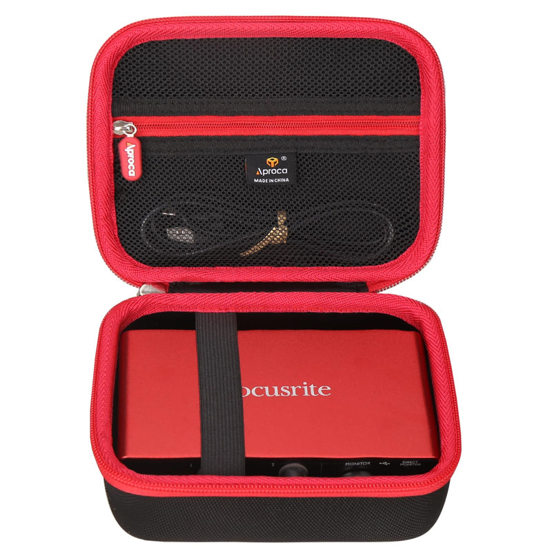Aproca Portable Hard Storage Protective Case, for Focusrite Scarlett Solo 3rd Gen USB Audio Interface and Accessories