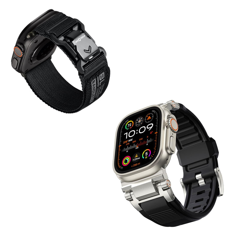 Bandletic Fidlock Magnetic Band and FKM Strap Compatible with Apple Watch