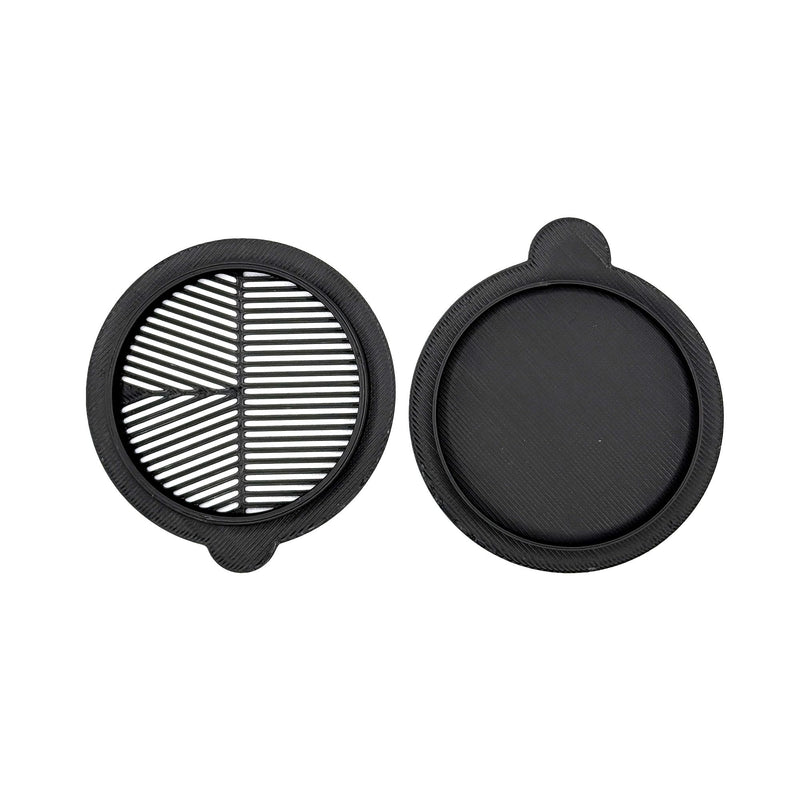 [AUSTRALIA] - Bahtinov Mask Focus and Cap Cover for ZWO Seestar S50, Lens Cap for S50, 2 Pieces, Black Plastic 