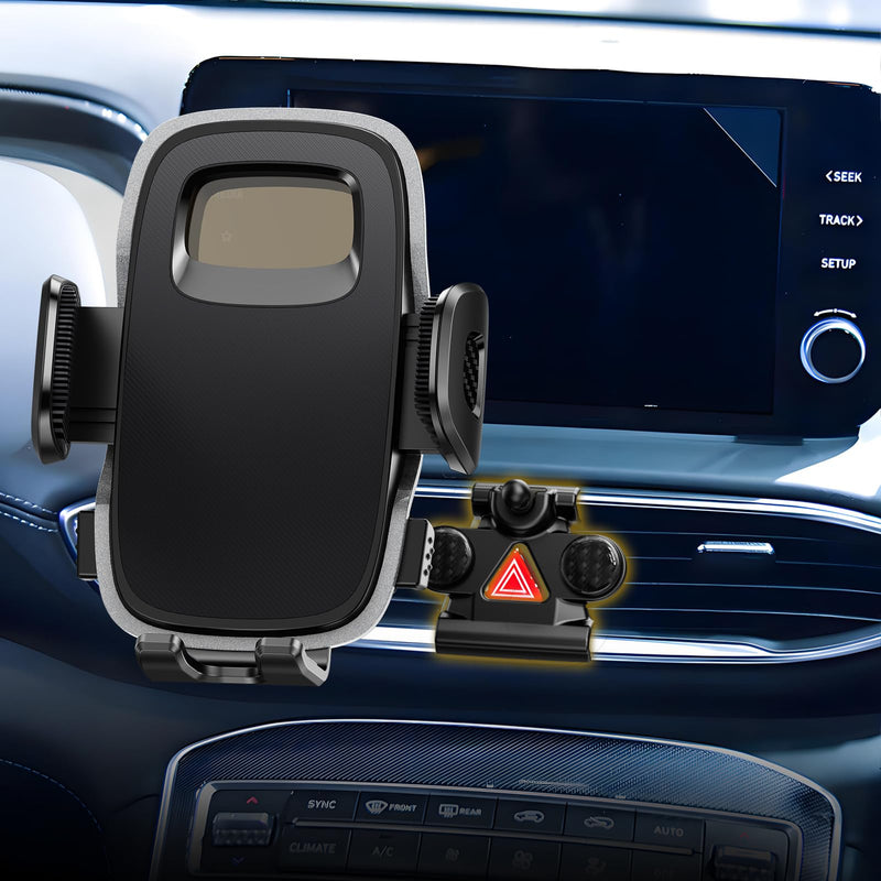 ELOHEI Custom Fit Car Phone Mount Compatible with Hyundai Santa Fe | Phone Holder Compatible with Hyundai Santa Fe 2019 2020 2021 2022 2023 and Santa Fe Hybrid 2021-2023 Car Accessories Black