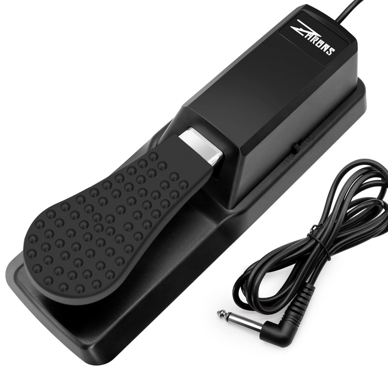 [AUSTRALIA] - Sustain Pedal Universal for Keyboard, Piano Pedal with Polarity Switch for Digital Piano 