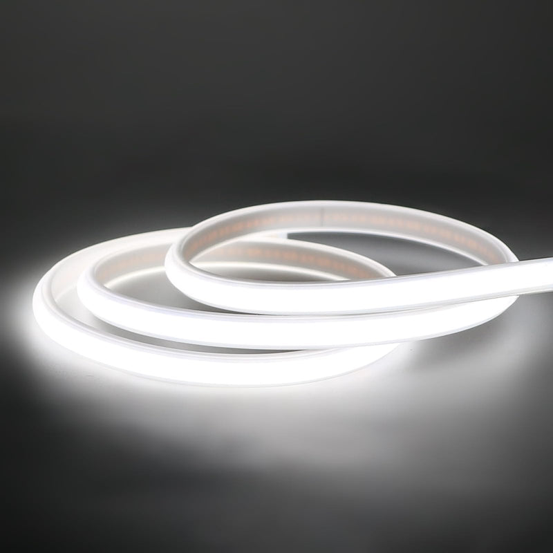 [AUSTRALIA] - COB LED Strip Lights 9.84 Foot Waterproof Outdoor LED Lights IP67 110V Light Stip Cuttable 320LEDs/m 6000K Cold White with US Plug Indoor Rope Lights for Bedroom Kitchen Under Cabinet 9.84ft Cold White 6000K 