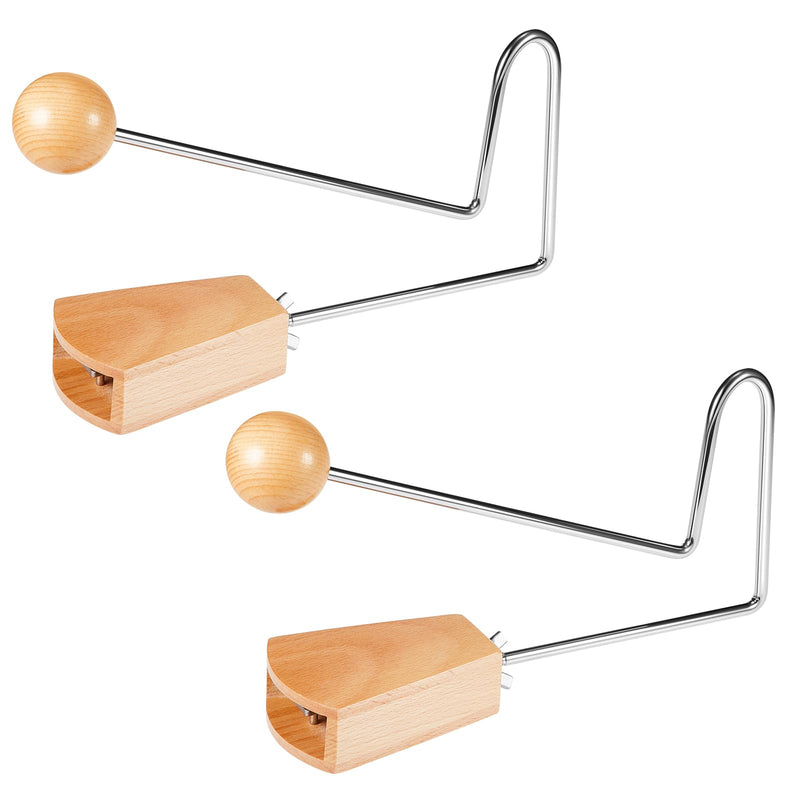 2 Pcs Vibra Slap Percussion Instrument Latin Vibraslap Handheld Musical Instrument Rattling Claves for Musician Band Studio Vibraphone Enthusiast
