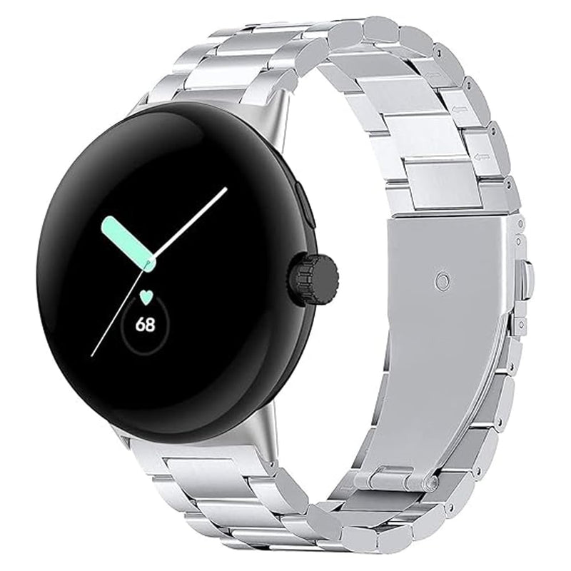 Titanium Band for Google Pixel Watch 5/4/3/2/1 45mm 41mm Men | Metal Strap for Pixel Watch 45mm 41mm |40% Lighter than Steel,Hypoallergenic,Durable,Fit Wrist 6"-8,6"| Business,Sport sliver Pixel watch 5/4/3/2/1 41mm