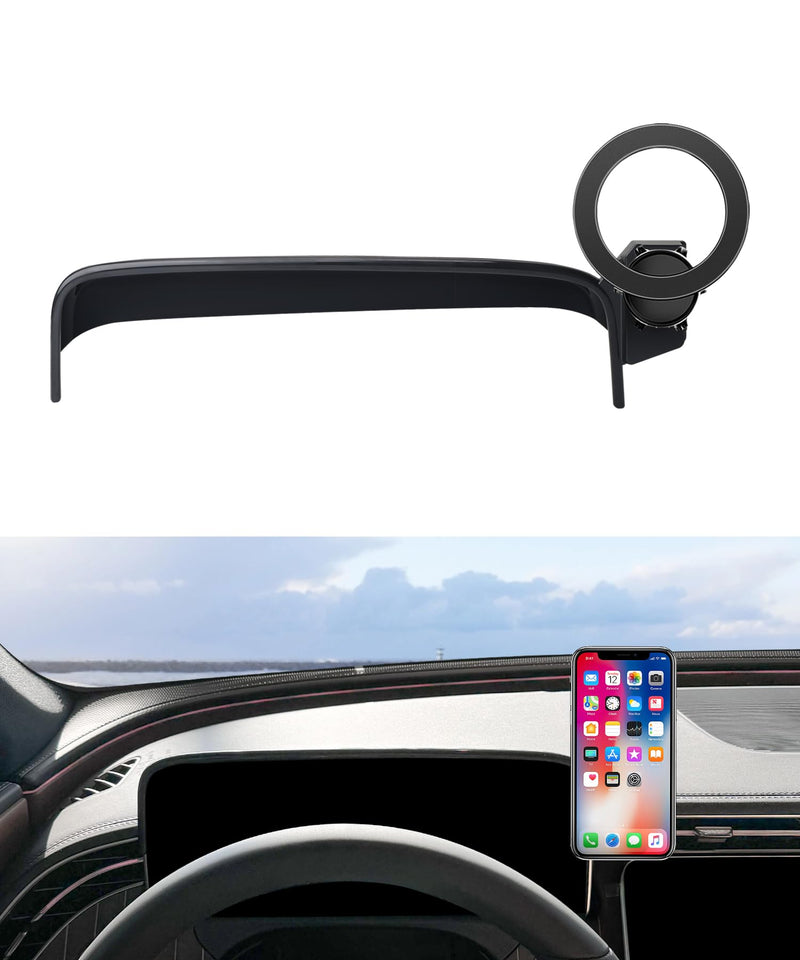 Car Phone Holder for Mercedes-Benz E-Class 2024-2026, 12.3" Screen Mount | Magsafe Accessories Magnetic Cell Phone Mount Clip Compatible with iPhone, 3D fit Stable Dashboard Navigation Bracket Stand