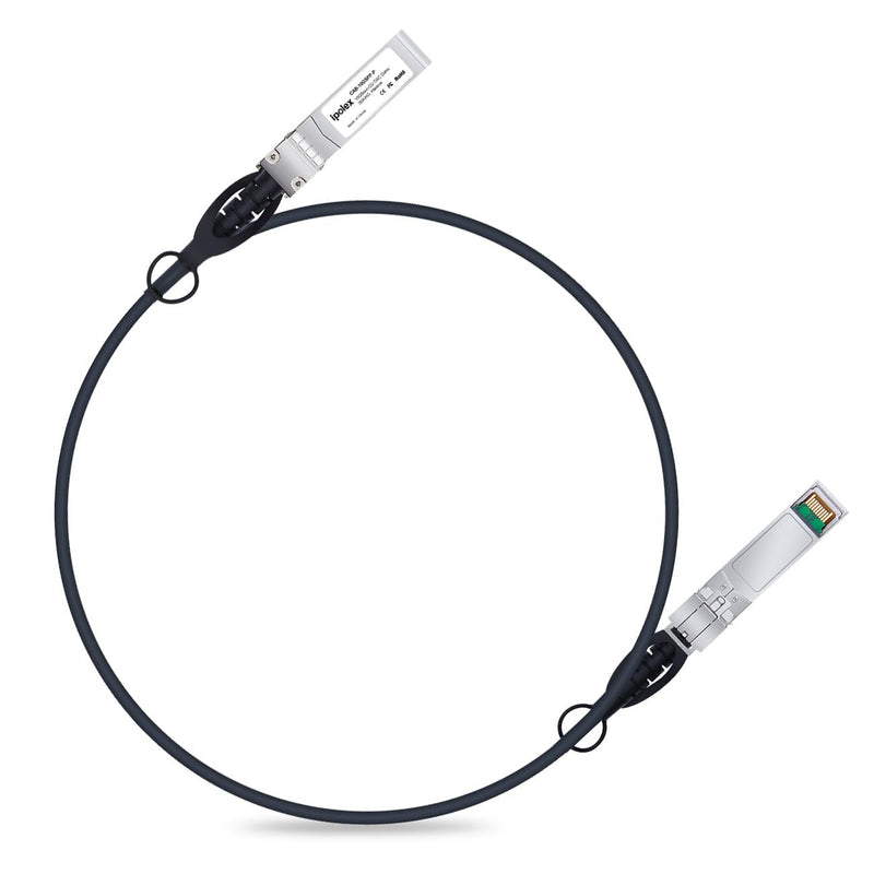 ipolex SFP+ DAC Twinax Cable, 10G Direct Attach Copper(DAC) Patch Passive Cable, for Cisco SFP-H10GB-CU0.5M, Ubiquiti UniFi, Meraki, Mikrotik, and More 0.5m 1