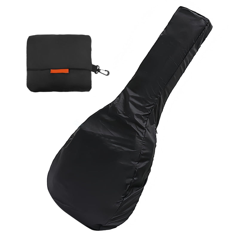 Electric Bass Bag Rain Cover - Waterproof Protection, Lightweight Foldable Design, Black Electric Bass