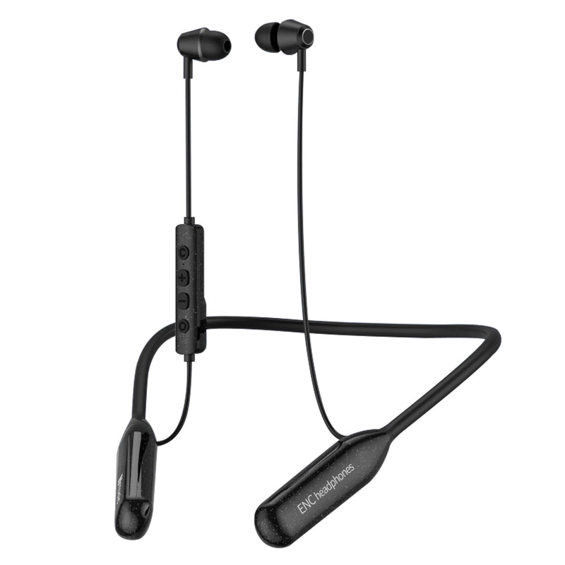 Hmusic H25 Neckband Bluetooth Headphones with 200hrs Long Battery Playtime | IPX5 Waterproof Wireless Earbuds Bluetooth 5.4, Around the Neck Headphones w/ENC Mic, for Work/Cycling/Game/Gym/Long Trips