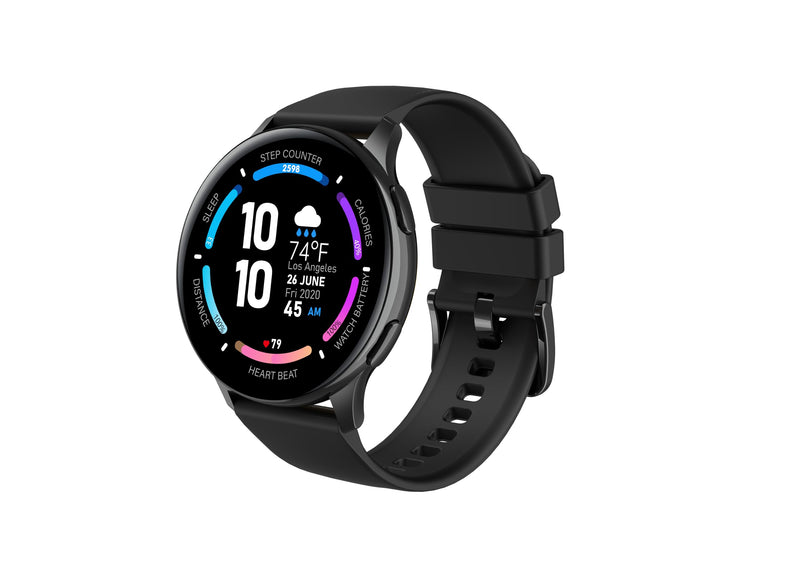 3Plus Callie Smartwatch with 1.43" Round AMOLED Display/Answer & Make Calls/Sleep Monitoring/Heart Rate/IP68 Waterproof/100+ Workout Modes/Quick Reply/iOS and Android