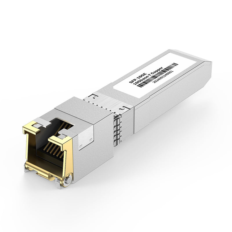 262Ft 80 Meters 10Gb SFP+ to RJ-45 Transceiver, 10 Gigabit SFP+ Copper Ethernet CAT6a Module Compatible with 5Gb/ 2.5Gb, NOT Compatible with Brand Dell, Aruba, HP, H3C [1-Pack]