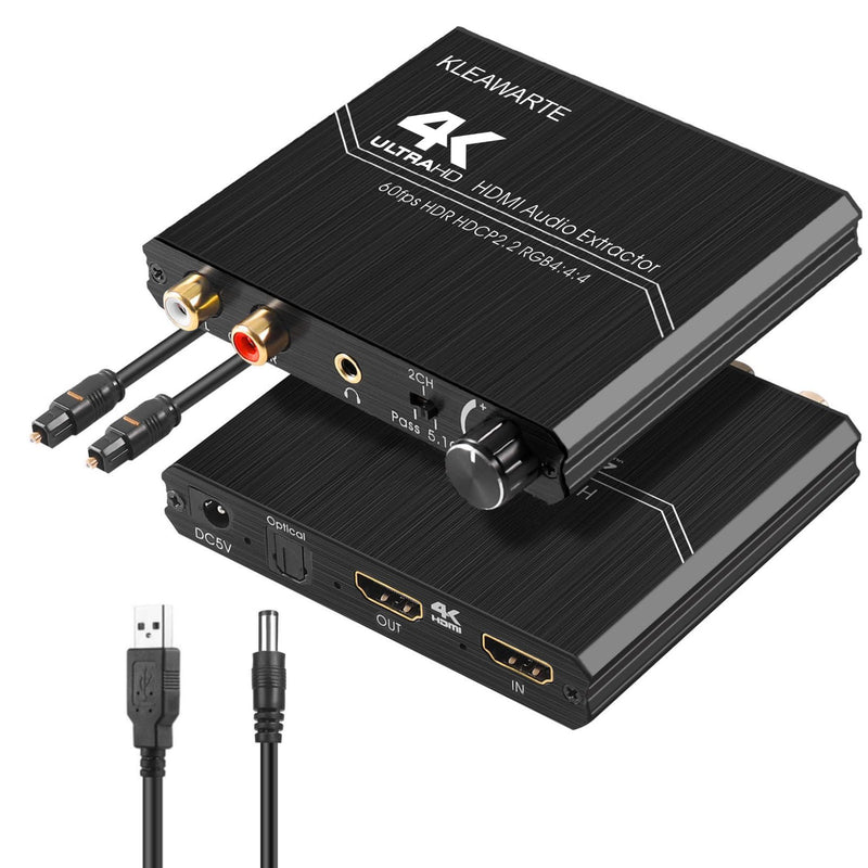 [AUSTRALIA] - HDMI Audio Extractor Adapter HDMI to Optical SPDIF 3.5mm Stereo L/R Audio Converter Volume Control 