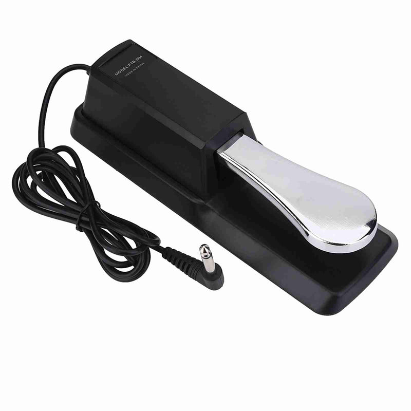 Sustain Pedal, 1/ 4in Jack Digital Piano Foot Pedal Mat for Electronic Organ, Electric Piano, Synthesizer, Midi Keyboard