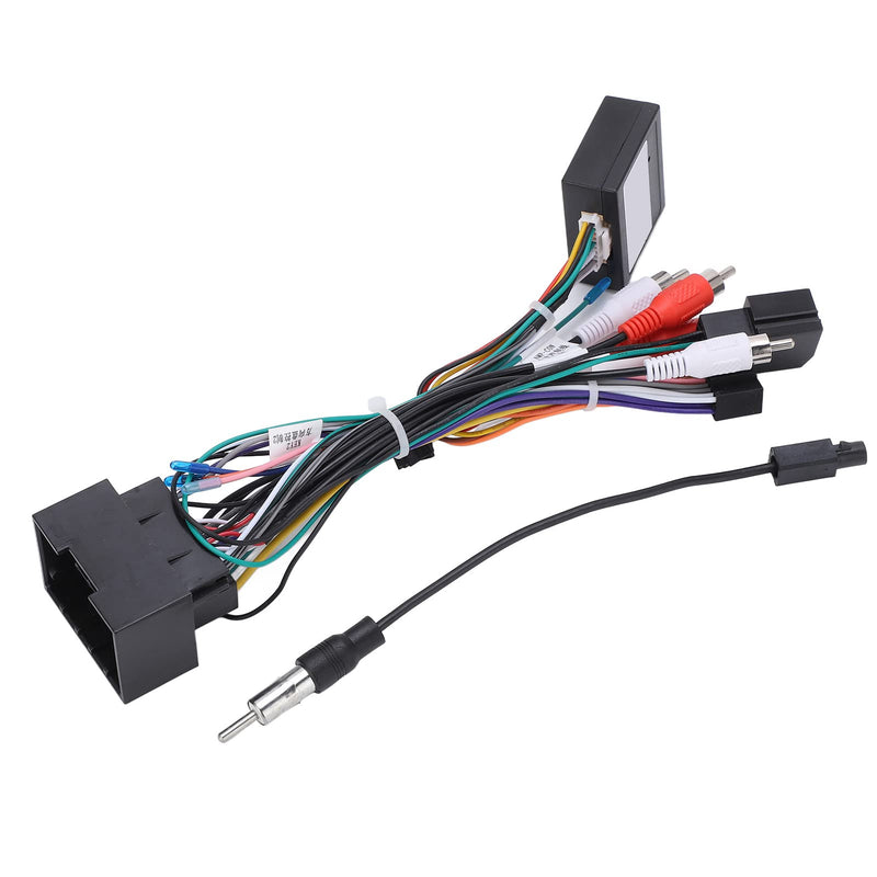 Stereo Wiring Harness Adaptor 16Pin Connector for Cruze Malibu Plug and Play Radio CAN Bus Box Cable, Nondestructive Installation for Car Audio System Upgrade, Suitable