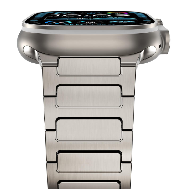 NewWays Grade 2 Titanium Band Compatible with Apple Watch Band for Men Ultra 3 2 1 49mm Series 10 46mm 45mm 44mm