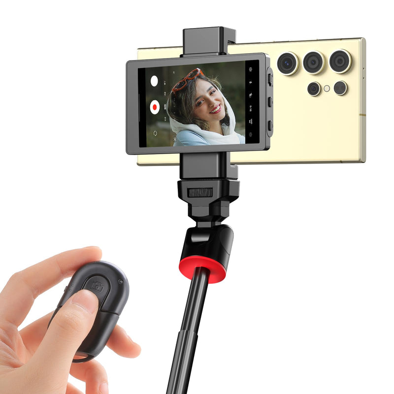[AUSTRALIA] - King Ma Phone Vlog Selfie Monitor Screen for Samsung - Sync Back Camera to Selfie Screen with Magnetic Phone Clip & Bluetooth Remote for Vlog Live Streaming TikTok,Supports up to UHD 60FPS Recording PH01-H-KMUS 