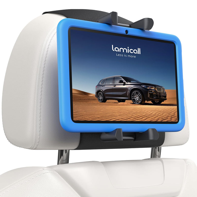 [AUSTRALIA] - Lamicall Tablet Holder for Car Headrest - [Thick Case Friendly] [360° Rotation] Car Tablet Mount for Backseat, Road Trip Essentials for Kids, for iPad Pro, Air, Mini, Galaxy, Fire HD, 6.1-13" Tablets 