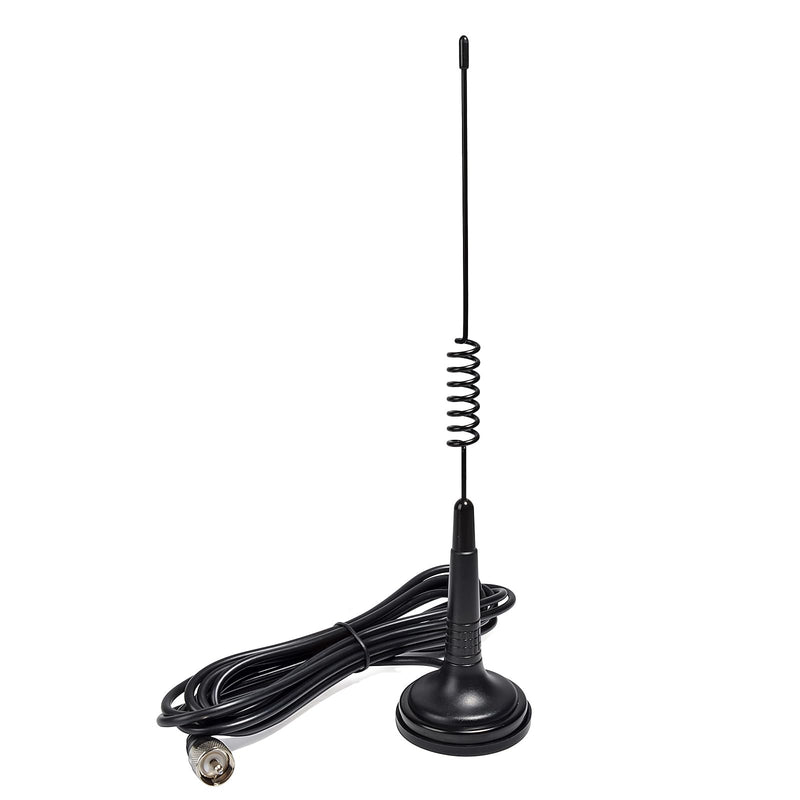 GMRS Magnetic Mount Antenna, 462-467Mhz UHF Mobile Antenna with Magnet Base and 4meter RG58 Cable for Baofeng Midland Motorola Icom Retevis Transceiver