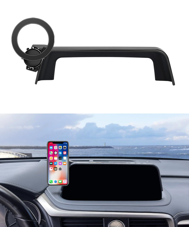 Car Phone Holder for Lexus RX 2020-2022 Accessories, 8"Screen Magsafe Mount | Magnetic Cell Phone Mount Clip Compatible with iPhone, 3D fit Stable Dashboard GPS Navigation Bracket Cradle 360° Rotation for 2020 2021 2022 RX (8 inch screen only)