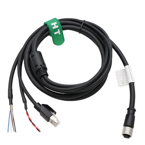 Cable for DJI Livox Mid-360 LiDAR Sensor to Computer Ethernet Power Function Debugging, 1 to 3 Splitter, M12 Aviation A-Coded 12 Pin Female Connector Flying Leads, 3m 3 m 1-to-3 splitter cable